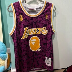 Bathing Ape Bape Lakers Jersey sz S preowned